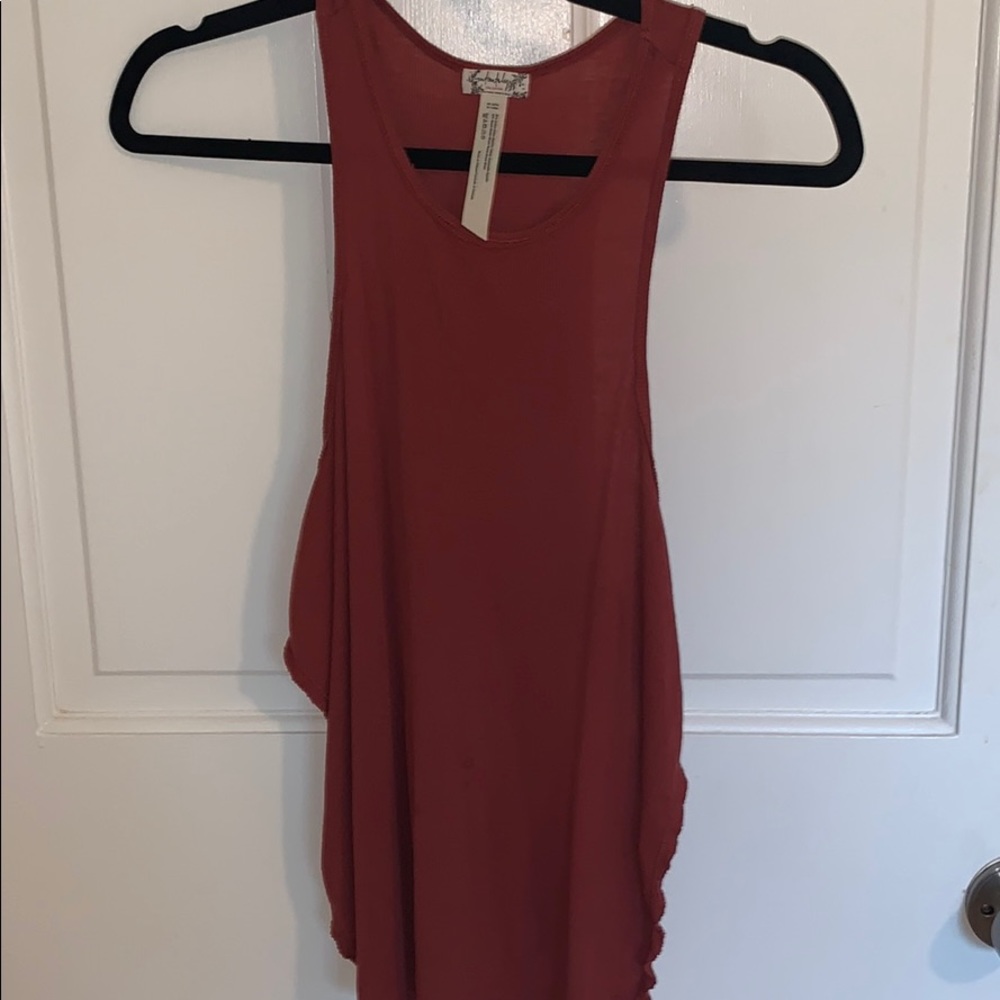 Free People Side Slit tank top